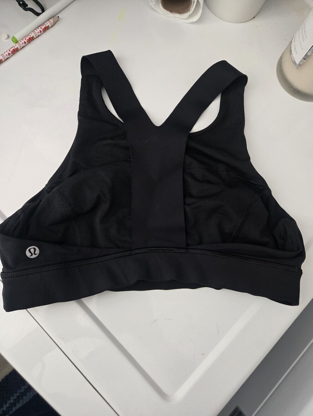 lululemon athletica Black Crossback Sports Bra